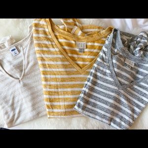 BUNDLE basic striped top